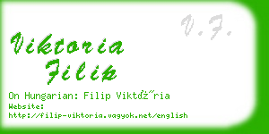 viktoria filip business card